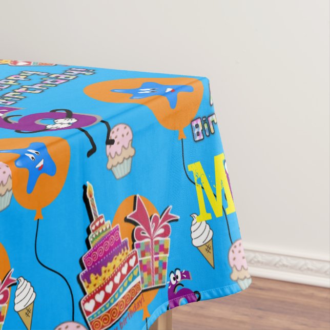 Toalha De Mesa Mesa, Parabéns 6, #6 Amarelo (Posição Original)