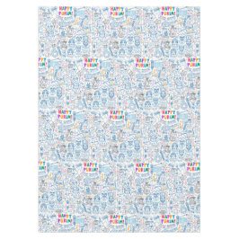 Toalha De Mesa Mesas De Purim - Três Tamanhos Diferentes - Presen