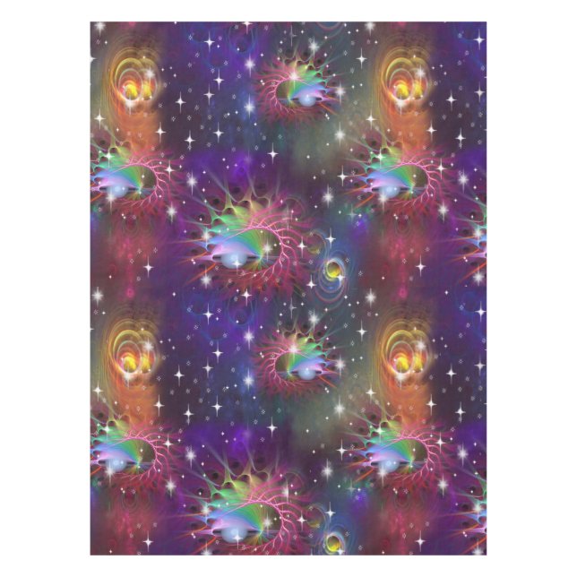 Toalha De Mesa Meu Padrão de Disco Glamoroso Funky (Frente)