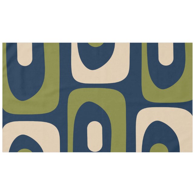 Toalha De Mesa Mid-century Modern Abstract Piquet Pattern (Frente (Horizontal))
