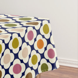 Toalha De Mesa  Mid Century Modern | Retro Pop Flower Mosaic