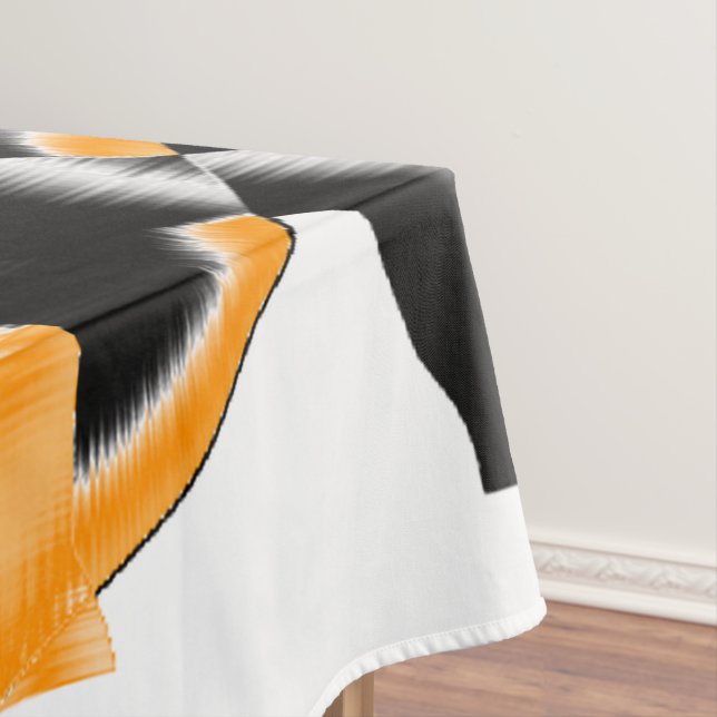 Toalha De Mesa Mídia estranha de fitas queimadas, arranhão branco (Posição Original)