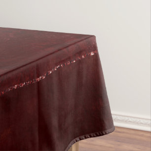 Toalha De Mesa Midnight Henna Romance Red Satinge Damask