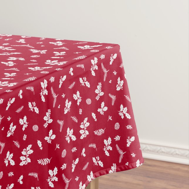 Toalha De Mesa Mini design verde de férias (Posição Original)