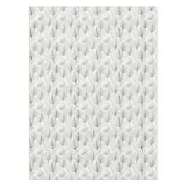 Toalha De Mesa Mínimo de Negra e Branca de Folha Artística