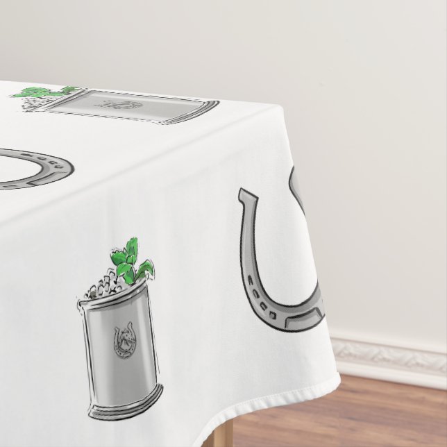 Toalha De Mesa Mint Julep Cocktails and Horseshoes Derby Party (Posição Original)