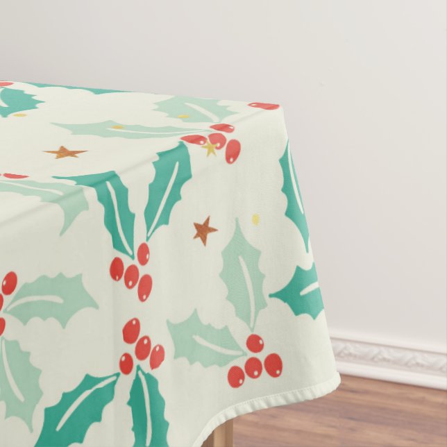 Toalha De Mesa Mistura Vermelha e Verde de Natal (Posição Original)