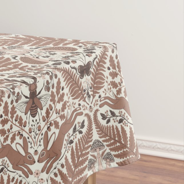 Toalha De Mesa Mocha mousse floresta/Florestas florestais e plant (Posição Original)