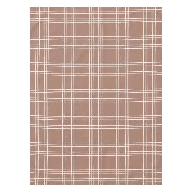 Toalha De Mesa Mocha Mousse Gingham (Frente)