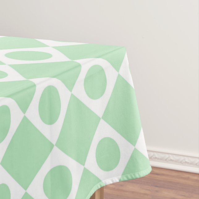 Toalha De Mesa Mod Retro 60's Mint (Posição Original)