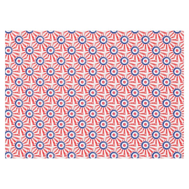 Toalha De Mesa Mod Target Mods USA Target Grunge Roundel (Frente (Horizontal))