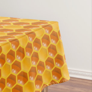Toalha De Mesa Modelo de Bee Hive Honeycomb