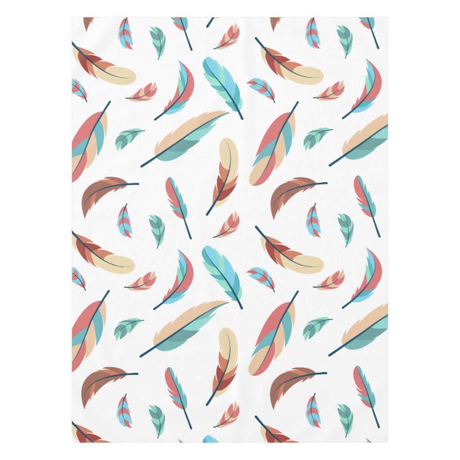 Toalha De Mesa modelo de pluma (Frente)