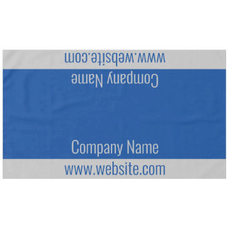 Toalha De Mesa Modelo de Texto Azul e Cinza