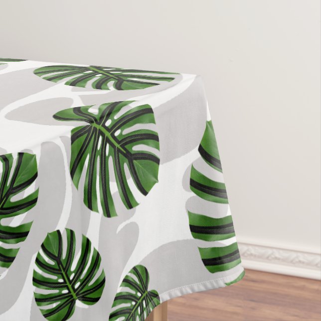 Toalha De Mesa Modern Boho Botanical Leaves Pattern (Posição Original)