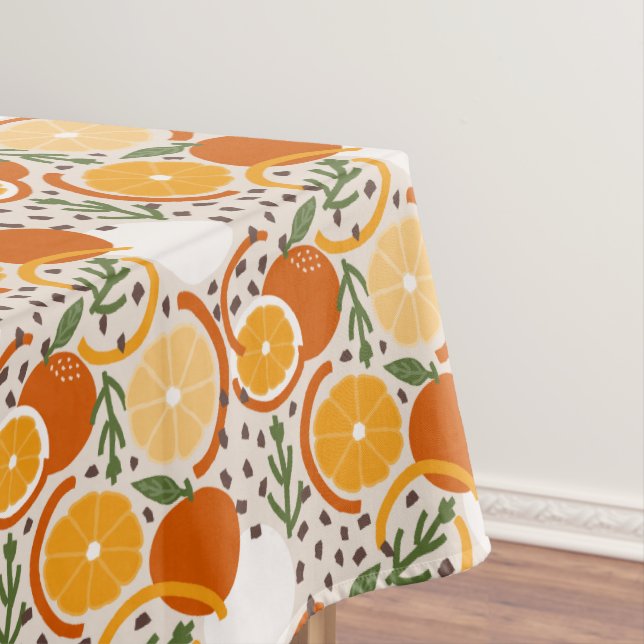 Toalha De Mesa Modern Citrus Fruit Confetti Summer Retro Kitchen (Posição Original)