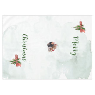 Toalha De Mesa Modern merry Christmas family photo tablecloth