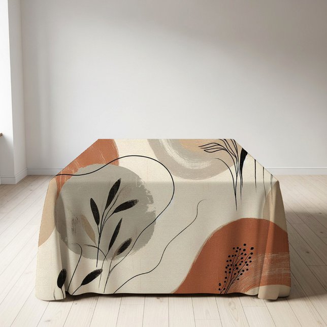 Toalha De Mesa Modern Minimalist Organic Abstract Shapes Pattern (Criador carregado)