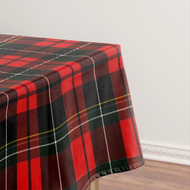 Toalha De Mesa Modern Wallace Red Scottish Tartan Plaid Pattern (Posição Original)