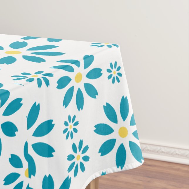 Toalha De Mesa Moderna Margarida Contemporânea Flor Inicial (Posição Original)