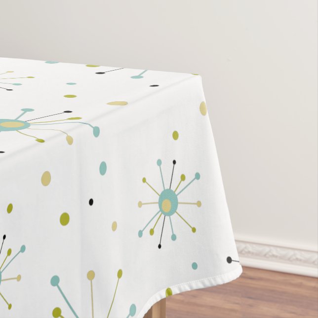 Toalha De Mesa Moderno do Meio século Padrão de Starburst de Idad (Posição Original)