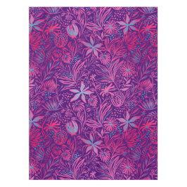 Toalha De Mesa Moderno | IMPRESSÃO FLORAL | Rosa em Roxo