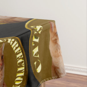 Toalha De Mesa Moedas De Gato Douradas Com Gengibre Gengibre,