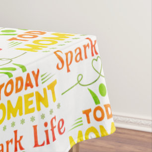 Toalha De Mesa Momento Atual, Saco de Tote Life Spark