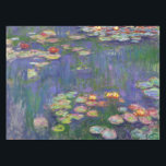 Toalha De Mesa Monet Water Lily - Pintura de plataforma<br><div class="desc">Monet Water Lily - Esta pintura clássica de Monet foi pintada por Claude Monet em 1916. Faz parte da sua famosa coleção de lírios aquáticos onde ele pinta em seu jardim em Giverney,  França. Uma pintura de obra-prima.</div>