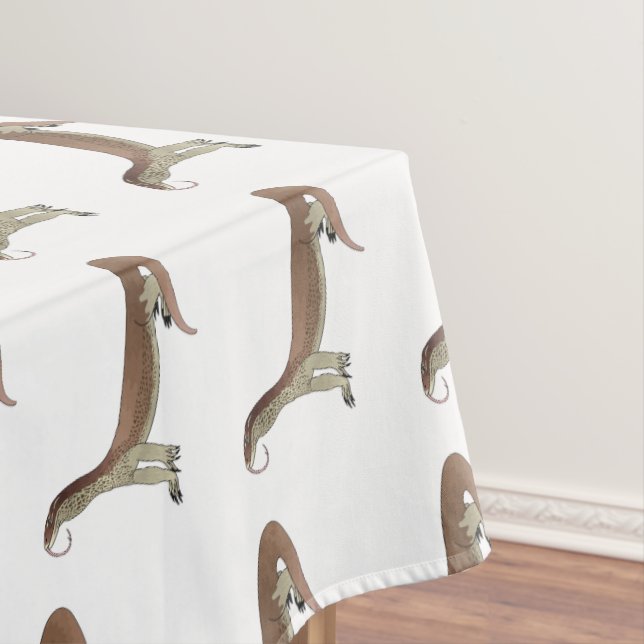 Toalha De Mesa Monitor de desenho de lagarto (Posição Original)