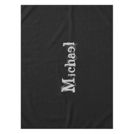 Toalha De Mesa Monograma moderno minimalista - tabuleiro branco p