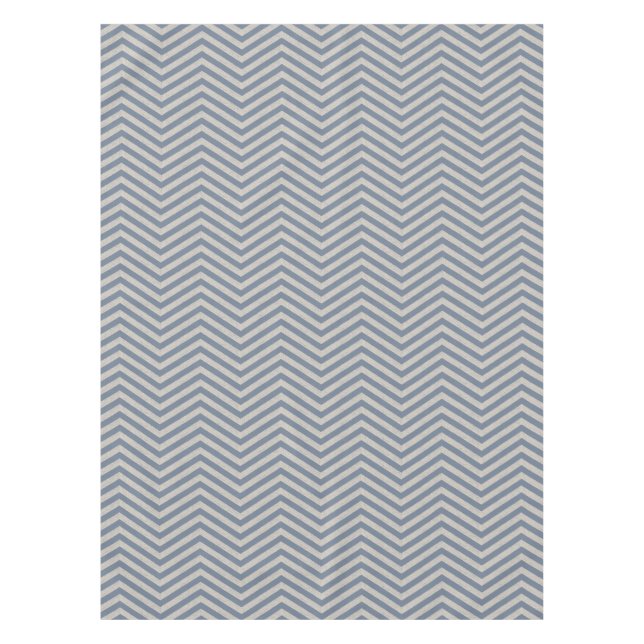 Toalha De Mesa MonoZag Azul Pizarra (Frente)