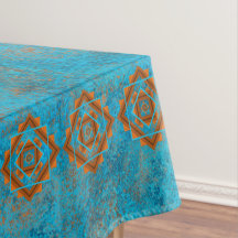 Montanha do Sudoeste Pica Turquesa Pequena Geométr