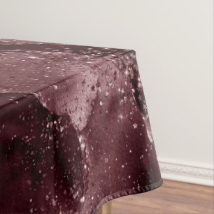 Toalha De Mesa Moody Agate Vinho Bordéus Sangria Merlot Maroon