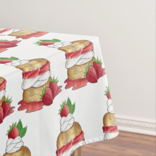 Toalha De Mesa Morango Morango Amorteca Bolo Amoras