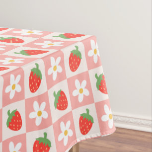 Toalha De Mesa Morangos Doce e Flores