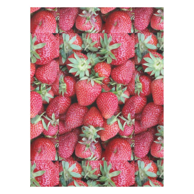 Toalha De Mesa morangos frescos (Frente)