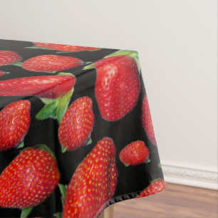 Toalha De Mesa Morangos Vermelhos Deliciosos,