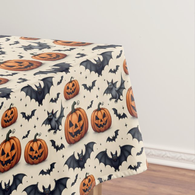 Toalha De Mesa Morcegos de Halloween (Posição Original)