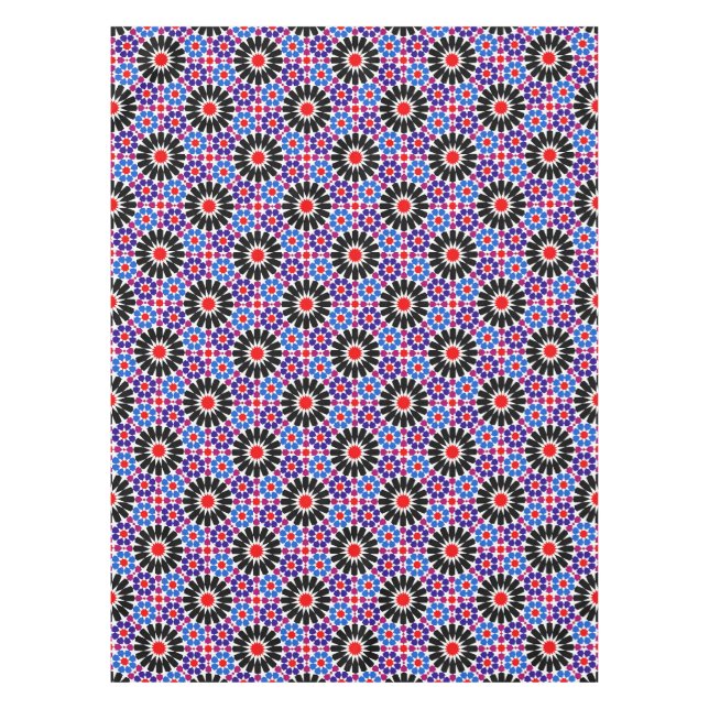 Toalha De Mesa Mosaic Legacy: Andalusian Moroccan Zellige Art (Frente)