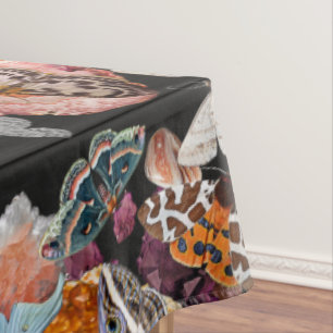 Toalha De Mesa Moth Cotillion   Goblincore Witchy Tablecloth