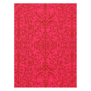 Toalha De Mesa Motif vitoriano em vermelho