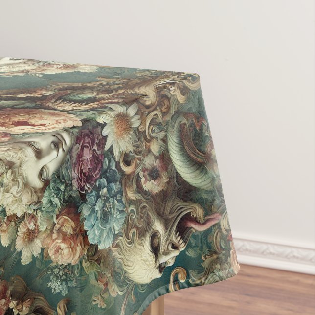 Toalha De Mesa Motocada Inferna - Padrão Gótico Grande (Posição Original)