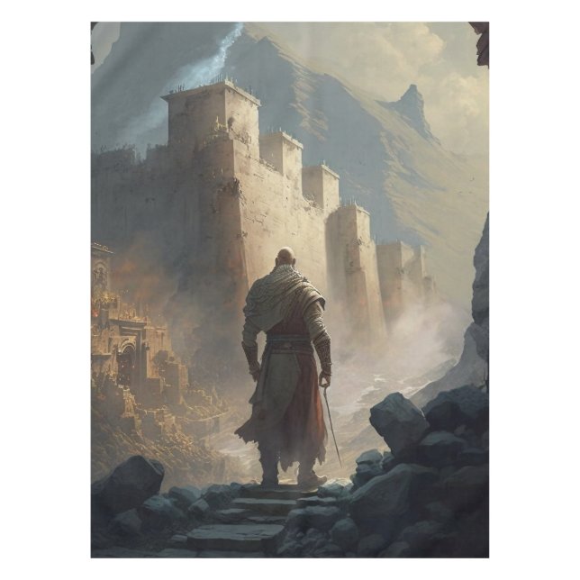 Toalha De Mesa Mountain Town Siege (Frente)