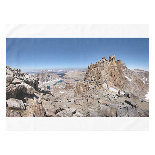 Toalha De Mesa Mt Whitney Trail Crest Panorama - Serra (Frente (Horizontal))