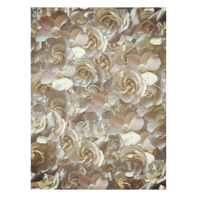 Toalha De Mesa Muitas pétalas rosa bonitas (Frente)