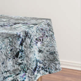 Toalha De Mesa Muito rústico fungo prateado sujo de