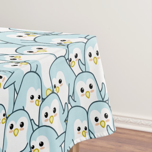 Toalha De Mesa Muitos Pinguins de Cartoon (Posição Original)