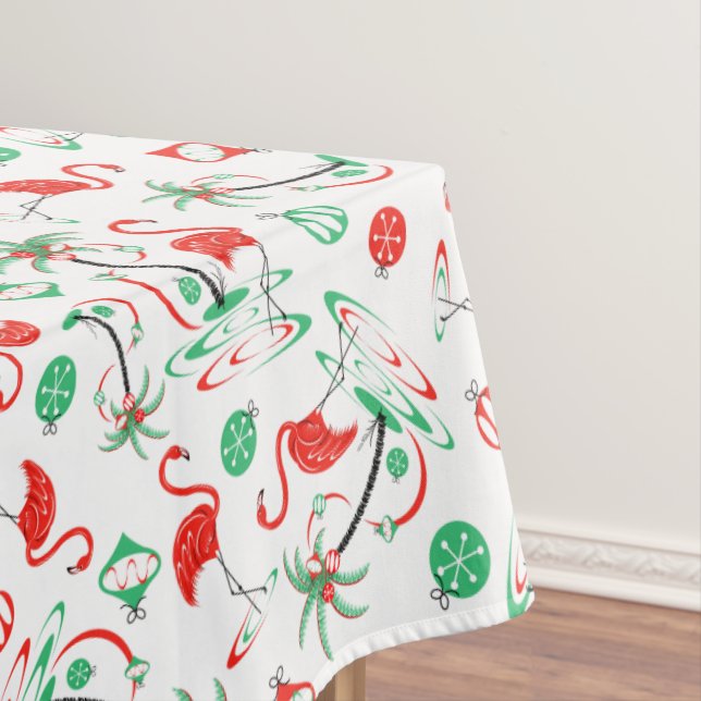 Toalha De Mesa Multi tablecloth do flamingo vermelho do Natal (Posição Original)