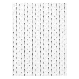 Toalha De Mesa Música Motif Derretendo Treble Clef Preto e Branco